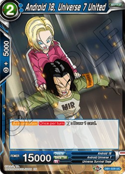 Android 18, Universe 7 United - Dragon Brawl