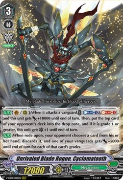 Unrivaled Blade Rogue, Cyclomatooth [V Format] (V.1 - Triple Rare) - The Raging Tactics