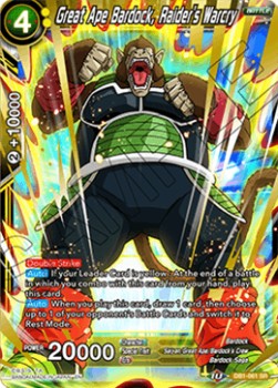 Great Ape Bardock, Raider's Warcry - Dragon Brawl