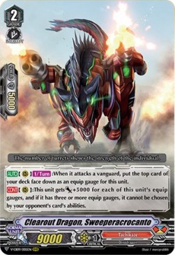 Clearout Dragon, Sweeperacrocanto [V Format] (V.1 - Triple Rare) - The Raging Tactics
