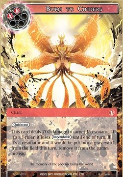 Burn to Cinders - Alice Origin