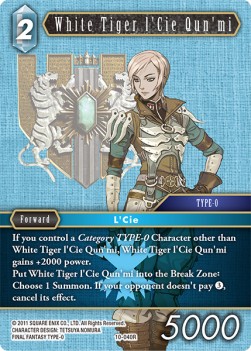 White Tiger l'Cie Qun'mi (10-040) - Opus X: Ancient Champions
