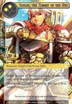 Gawain, the Knight of the Sun - Starter Deck: Alice Origin
