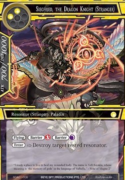 Siegfried, the Dragon Knight (Stranger) - Starter Deck: Alice Origin