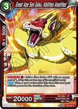 Great Ape Son Goku, Abilities Amplified - Malicious Machinations: Pre-Release Promos