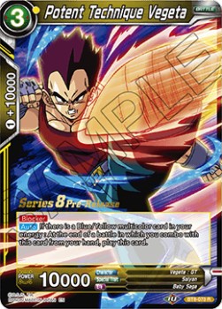 Potent Technique Vegeta - Malicious Machinations: Pre-Release Promos
