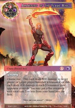 Awakening of the Flame King - Starter Deck: Alice Origin