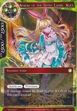Avatar of the Seven Lands, Alice - Memoria Promos