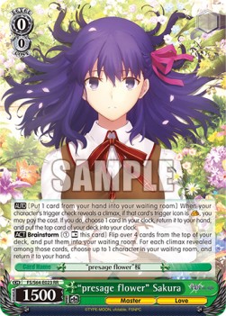 "presage flower" Sakura (V.1 - Double Rare) - Fate/stay night: Heaven’s Feel