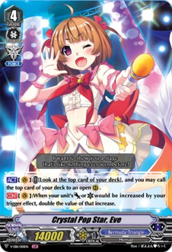 Crystal Pop Star, Eve [V Format] (V.1 - Legend Idol Rare) - Crystal Melody