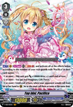 Top Idol, Pacifica [V Format] (V.1 - Vanguard Rare) - Crystal Melody