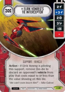 Elrik Vonreg's TIE Interceptor - Covert Missions