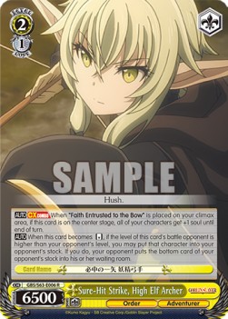 Sure-Hit Strike, High Elf Archer - Goblin Slayer