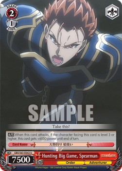 Hunting Big Game, Spearman - Goblin Slayer