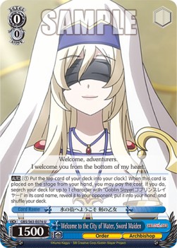Welcome to the City of Water, Sword Maiden - Goblin Slayer
