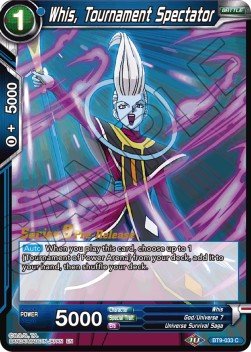 Whis, Tournament Spectator - Universal Onslaught: Pre-Release Promos