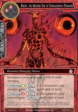 Barust, the Machine God of Conflagration (Stranger) - Starter Deck: Alice Origin II
