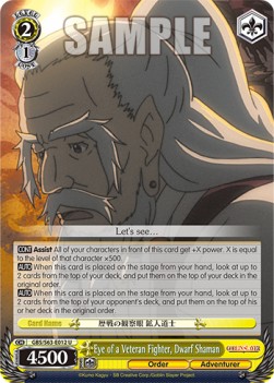 Eye of a Veteran Fighter, Dwarf Shaman - Goblin Slayer