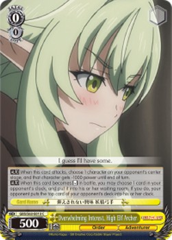 Overwhelming Interest, High Elf Archer - Goblin Slayer