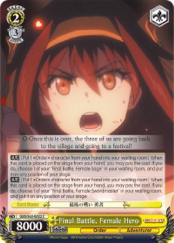 Final Battle, Female Hero - Goblin Slayer