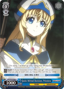 Quick-Witted Decision, Priestess - Goblin Slayer