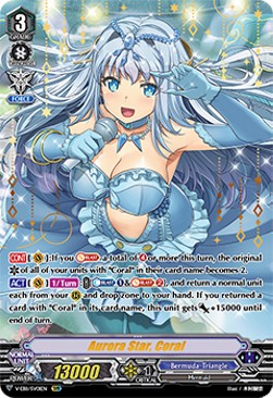 Aurora Star, Coral [V Format] (V.3 - Special Vanguard Rare) - Crystal Melody