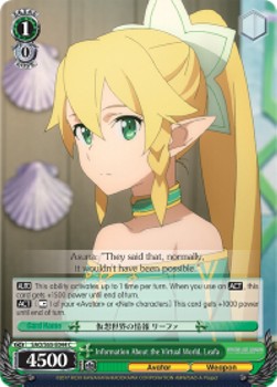 Information About the Virtual World, Leafa - Sword Art Online -Alicization-