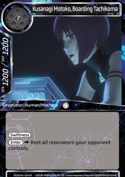 Kusanagi Motoko, Boarding Tachikoma (V.1 - Super Rare) - Ghost in the Shell: SAC_2045