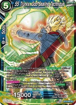 SS Trunks, God-Sealing Technique (V.1 - Super Rare) - Rise of the Unison Warrior