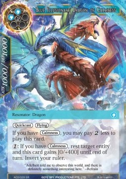 Blue Illusionary Dragon of Calmness - Alice Origin III