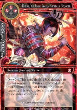 Ushuah, the Flame Samurai Swordman (Stranger) - Alice Origin III