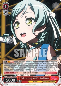 "Interweaving Music" Hina Hikawa (V.1 - Double Rare) - BanG Dream! Vol.2