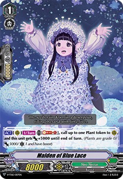 Maiden of Blue Lace [V Format] (V.1 - Common) - Trial Deck: Ahsha