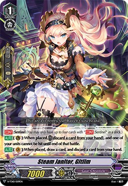 Steam Janitor, Gitlim [V Format] (V.1 - Common) - Trial Deck: Chronojet