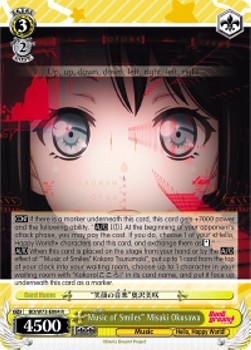 "Music of Smiles" Misaki Okusawa (V.1 - Rare) - BanG Dream! Vol.2