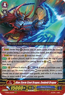 Blue Storm Steel Dragon, Genbold Dragon [V Format] - Premium Collection 2020