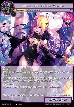 Miria, the Fallen Vampire - Prologue of Attoractia