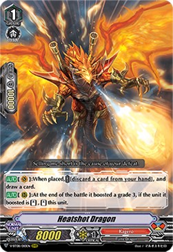 Heatshot Dragon [V Format] (V.1 - Triple Rare) - Silverdust Blaze