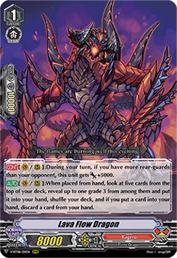 Lava Flow Dragon [V Format] (V.1 - Triple Rare) - Silverdust Blaze