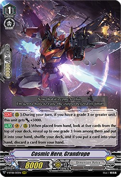 Cosmic Hero, Grandrope [V Format] (V.1 - Triple Rare) - Silverdust Blaze