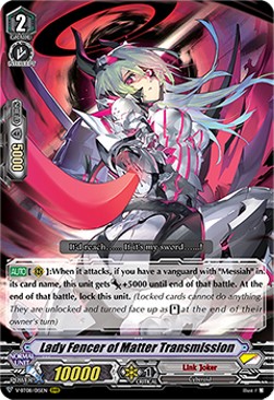 Lady Fencer of Matter Transmission [V Format] (V.1 - Triple Rare) - Silverdust Blaze