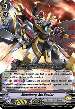 Metalborg, Sin Buster [V Format] (V.1 - Double Rare) - Silverdust Blaze