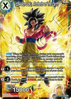 SS4 Son Goku, Protector of the Earth (V.1 - Super Rare) - Vermilion Bloodline
