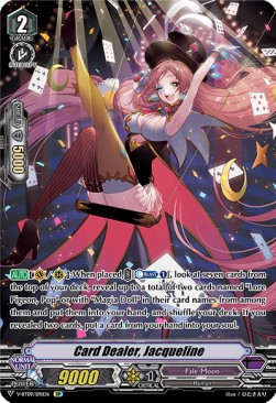 Card Dealer, Jacqueline [V Format] (V.2 - Special Parallel) - Butterfly d’Moonlight