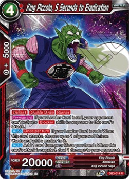 King Piccolo, 5 Seconds to Eradication - Giant Force