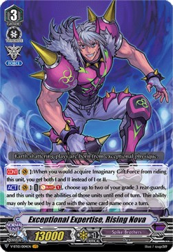 Exceptional Expertise, Rising Nova [V Format] (V.1 - Vanguard Rare) - Phantom Dragon Aeon