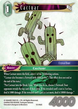 Cactuar (12-042) - Opus XII: Crystal Awakening