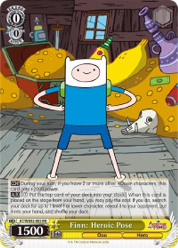 Finn: Heroic Pose Finn: Heroic Pose (V.1 - Double Rare) - Adventure Time