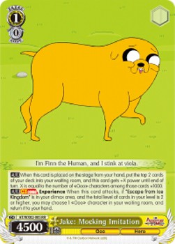 Jake: Mocking Imitation (V.1 - Double Rare) - Adventure Time