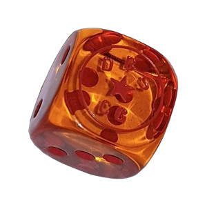 Dragon Ball Super D6 Die (Orange) - Dragon Ball Super Products